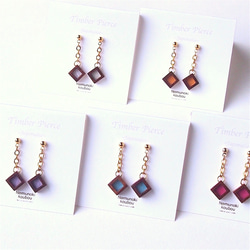 Timber Earrings 〜Japonaise〜「浅葱（Asagi）」 第5張的照片