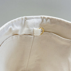 【再販2】帆布のバッグインバッグ (ランダムストライプ・イエロー) 6枚目の画像