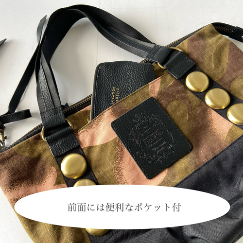 Sサイズ】大人かっこいいボストンバッグ＊カーキ＊ポーランド軍