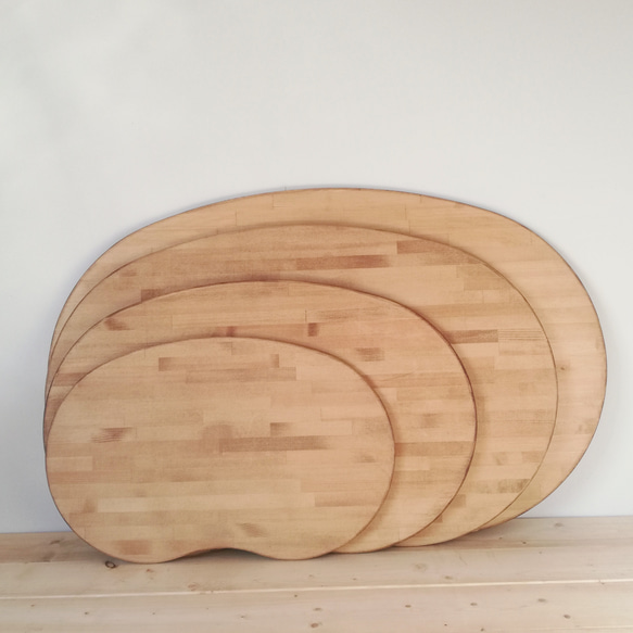 折りたたみローテーブル そら豆 【Sサイズ】 / 天然木 / カワイイ / リビング 子供 / 完成品 6枚目の画像