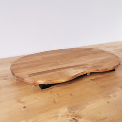 折りたたみローテーブル そら豆 【Sサイズ】 / 天然木 / カワイイ / リビング 子供 / 完成品 4枚目の画像