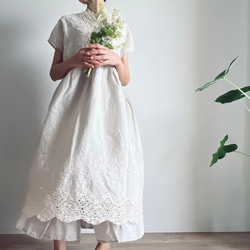 Vネックレースワンピース(生成) 18枚目の画像