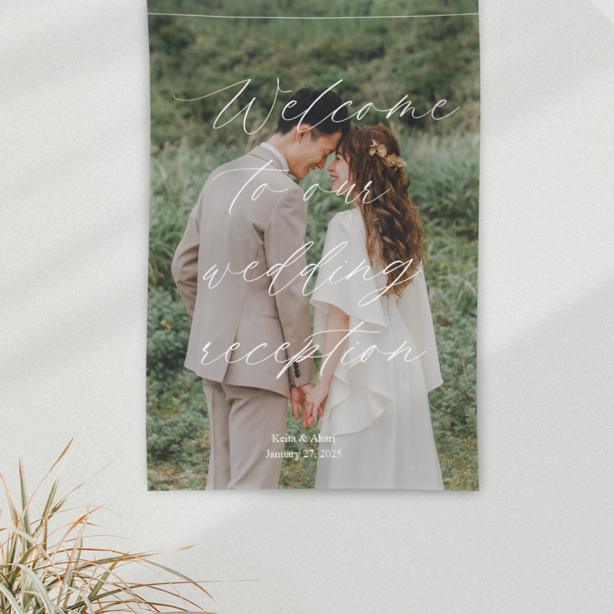 ウェルカムタペストリー 50×75 / 10デザイン / 結婚式 ウェディング