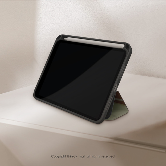 iPad case 12.9/Air4/iPad 9/mini 5 系列Smart cover皮革平板保護套 午茶時光 第9張的照片