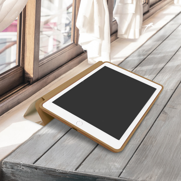 iPad case 12.9/Air4/iPad 9/mini 5 系列Smart cover皮革平板保護套 午茶時光 第2張的照片