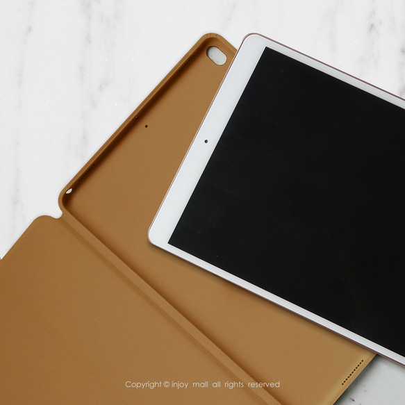 iPad case 12.9/Air4/iPad 9/mini 5 系列Smart cover皮革平板保護套 午茶時光 第4張的照片