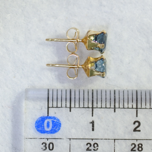 14kgf＊ロンドンブルートパーズとサファイア＊ピアス ピアス