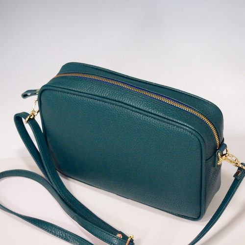 ☆日本製☆牛革☆スクエア・フォルム☆ショルダーバッグ☆お財布  