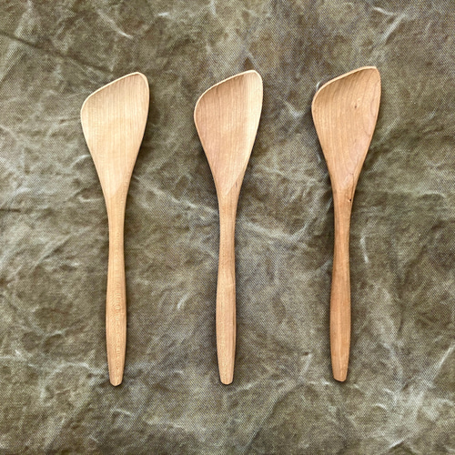 すくえる木べら（チェリー｜無塗装）右利き用／左利き用 へら・フライ