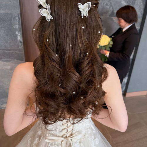 蝶々(一つ) 蝶々単品 ちょうちょのヘアピン＊ヘッドドレス＊結婚式