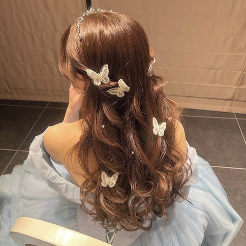 蝶々(一つ) 蝶々単品 ちょうちょのヘアピン＊ヘッドドレス＊結婚式