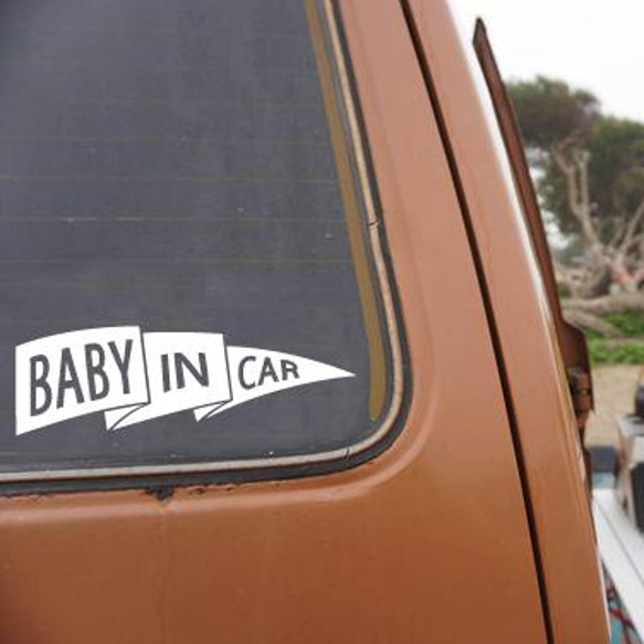 【BABY IN CAR】カーステッカー 2枚目の画像
