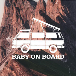 【BABY ON BOARD】カーステッカー 1枚目の画像