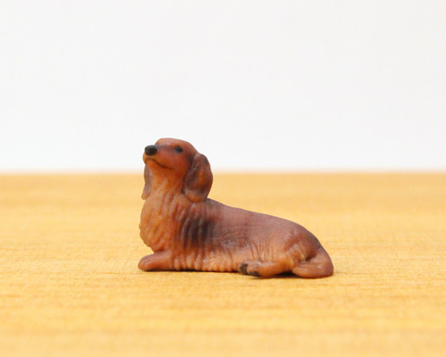 犬 ダックスフンド メモリアル モールアート 人形 置物