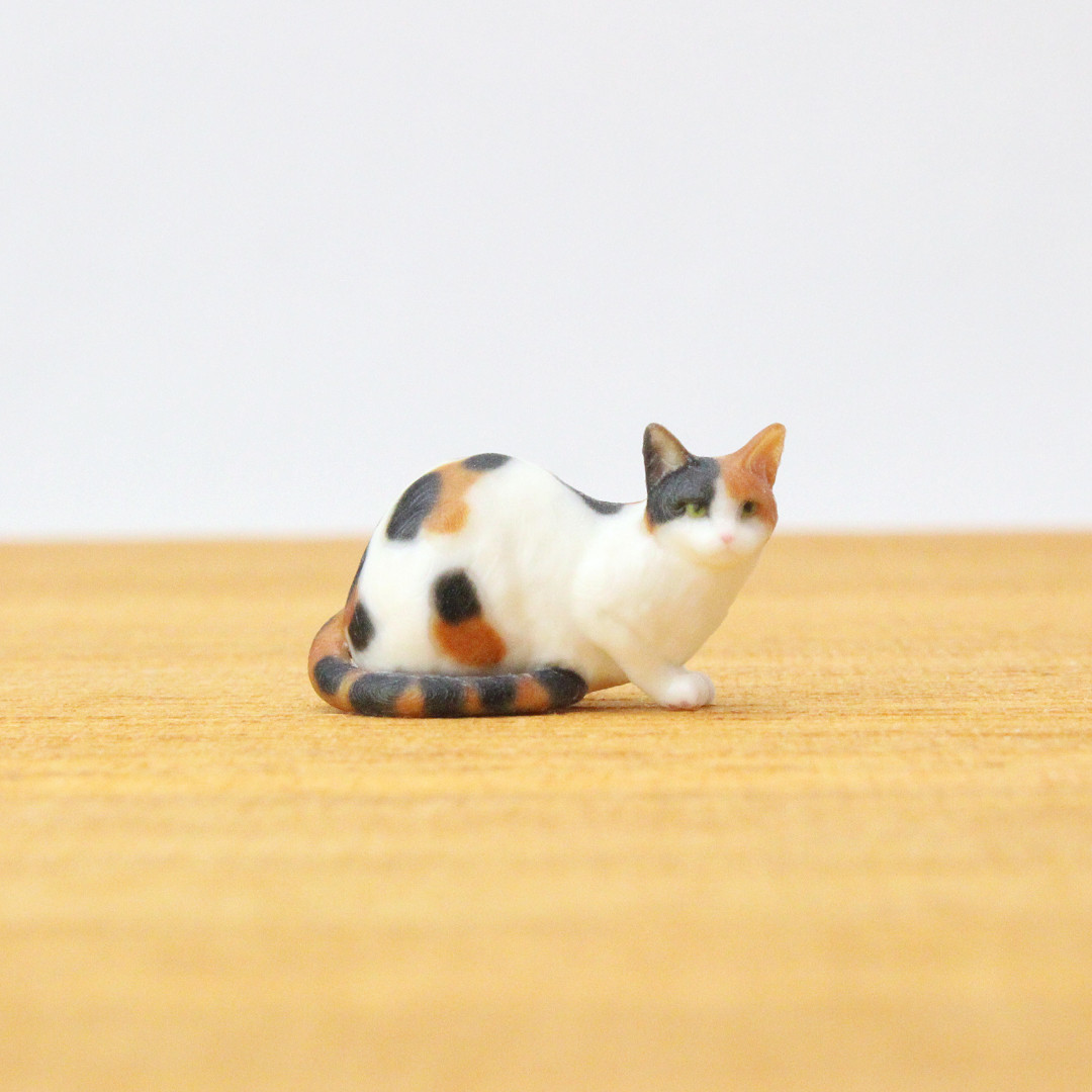 ハンドメイド ほぼ毛糸 汚 猫のフィギュア