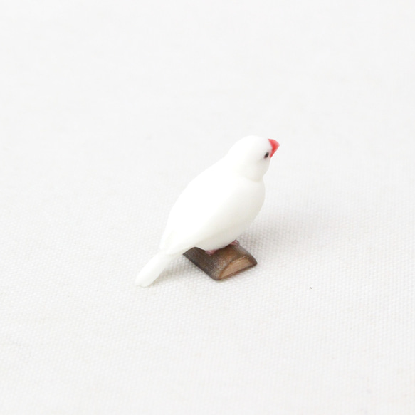 【受注生産】白文鳥のフィギュア 3枚目の画像