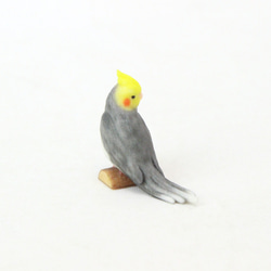 オカメインコ　グレーのフィギュア 3枚目の画像