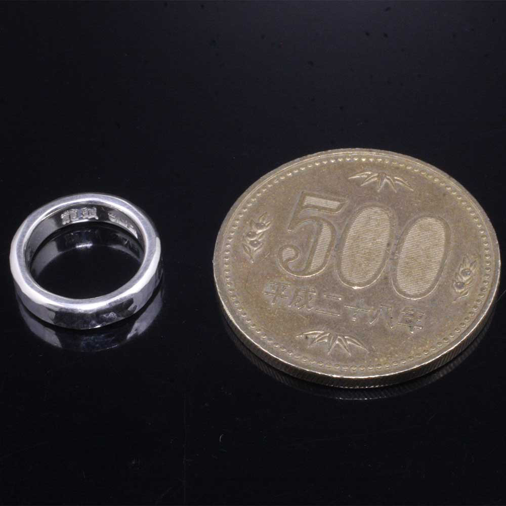 丸鎚目 ベビーリング 3mm幅:ペンダント ネックレス