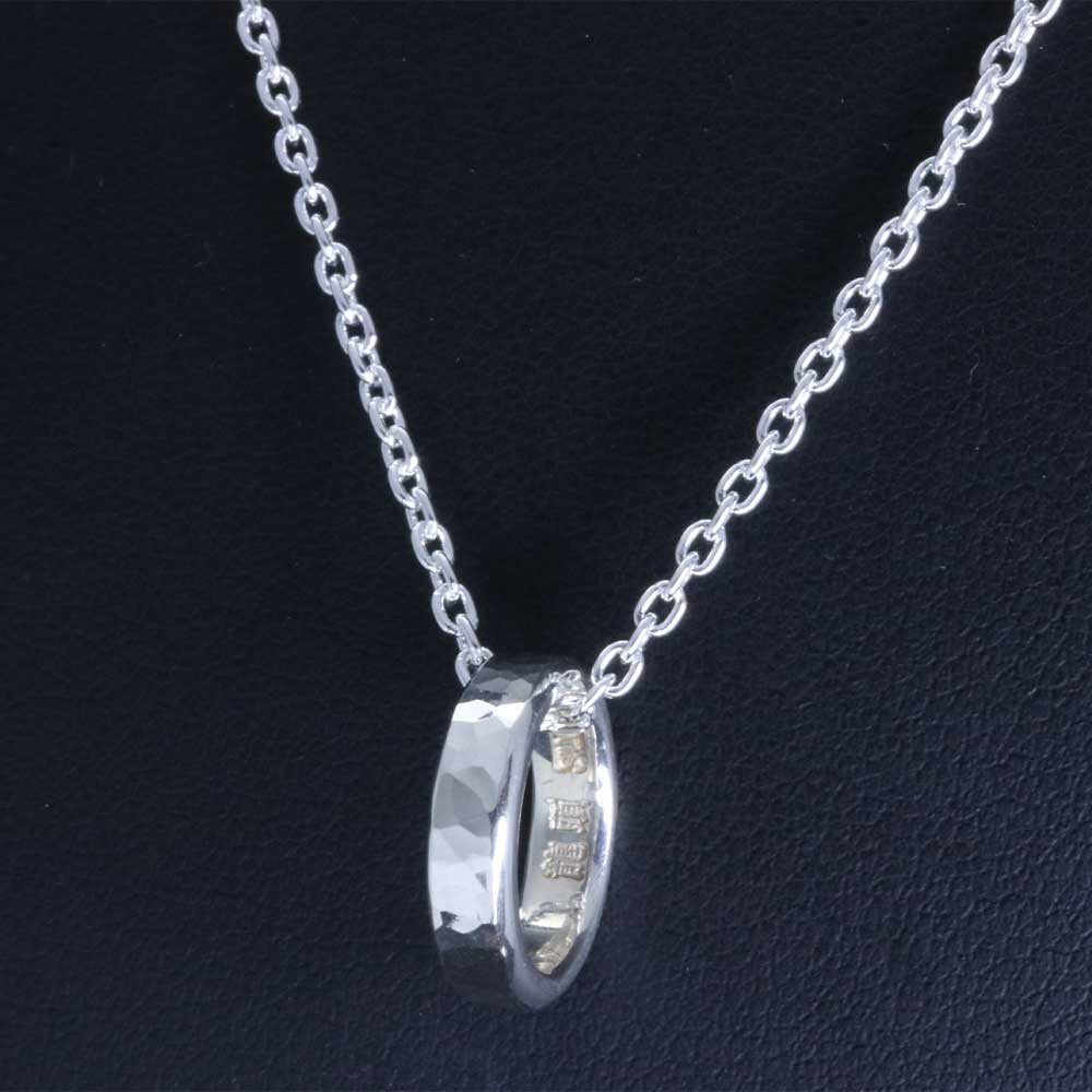 丸鎚目 ベビーリング 3mm幅:ペンダント ネックレス