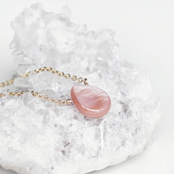 14KGF 40cm Necklace with  Pink Shell 第9張的照片