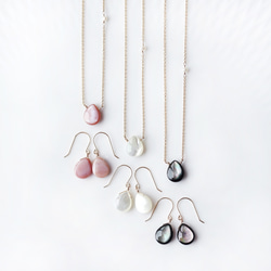 14KGF 40cm Necklace with  Pink Shell 第5張的照片