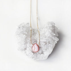 14KGF 40cm Necklace with  Pink Shell 第8張的照片