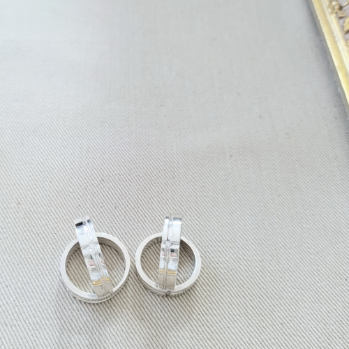 ❤️プラチナ900刻印あり❤️925シルバー シンプルリング 　2個 PILOT（文具） 結婚指輪 マリッジリング プラチナ ペア プラチナ