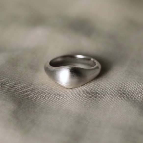 <r_14> 〈silver925〉Plump  ring 2〜25号［slim］ぽってりボリュームシルバーリング 10枚目の画像