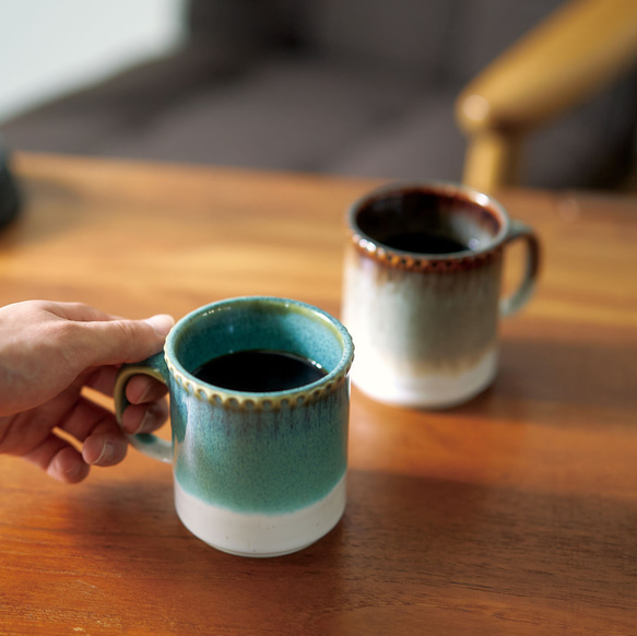 【在庫限り】Ridgeリッジ　マグカップ　グリーン　食洗機対応／0266427 4枚目の画像