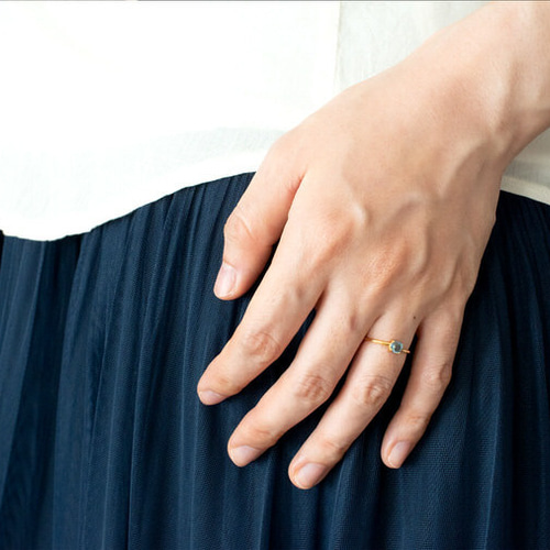 7号～15号&フリーサイズ】20種類の天然石×ヴェルメイユリング 重ね付け