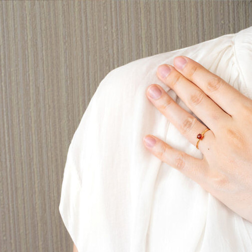 7号～15号&フリーサイズ】20種類の天然石×ヴェルメイユリング 重ね付け