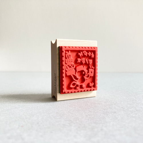 はんこどりくんの宅配便【ラバースタンプ】鳥 お届けもの オトドケモノ