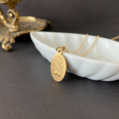 フランス奇跡のメダイ] necklace - carnelian ネックレス・ペンダント