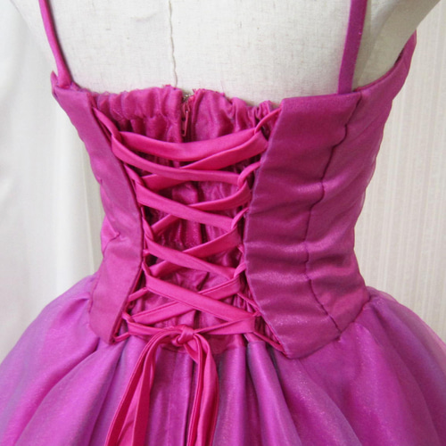 カラードレス 肩紐付き 玉虫色/パープル 号7号9号11号13号 演奏