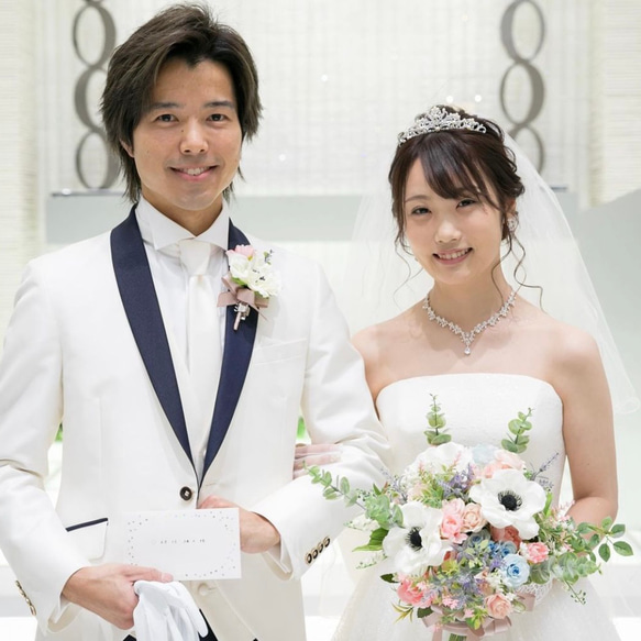 ティアラ 小さめ　ウェディング　ブライダル　花嫁　結婚式　ヘッドドレス　ティアラ　ビジュー　コームTLM239 9枚目の画像