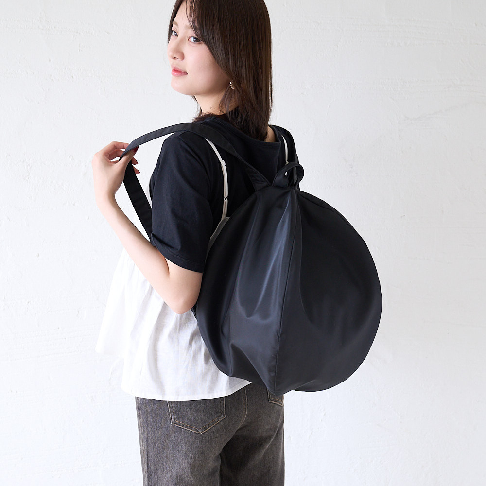 ﾓﾘﾉｶﾞｯｺｳ ころんとリュックL【上質ナイロン】軽量 大容量 pc A4｜koro-ryul-ybk