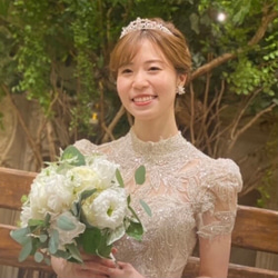 ティアラ　ウエディング　　スワロ　ビジュー　前撮り　シルバー　挙式用ティアラTLM234 4枚目の画像