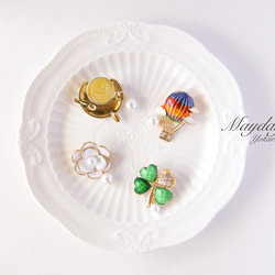 『優雅な午後〜香りカプチーノコーヒーのブローチ』 10枚目の画像