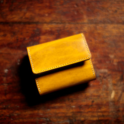 【永久無料保証】三つ折り財布 ルガトーレザー/W0292201rgyzF 5枚目の画像