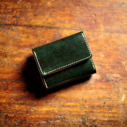【永久無料保証】三つ折り財布 ルガトーレザー/W0292201rgyzF 3枚目の画像