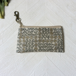 キーポーチ Sleeping Rose　リバティラミネート生地 9枚目の画像