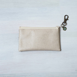 キーポーチ Sleeping Rose　リバティラミネート生地 8枚目の画像