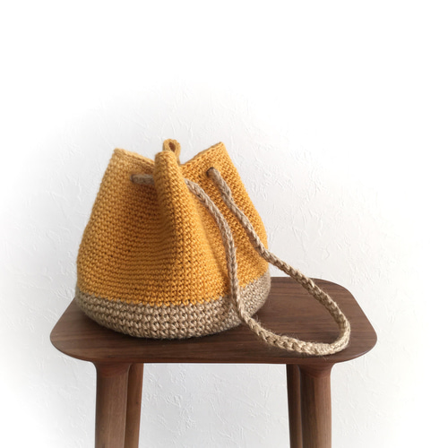 クヴァレ＊2way＊麻ひもバッグ【プレーン】① かごバッグ mococol 通販  