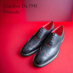 GIA No.37 "Demode"英国調セミブローグキャップトウ／受注生産品（納期60日）／グッドイヤーウェルト 6枚目の画像