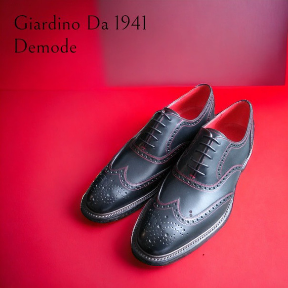 GIA No.37 "Demode"英国調セミブローグキャップトウ／受注生産品（納期60日）／グッドイヤーウェルト 6枚目の画像