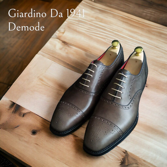 GIA No.37 "Demode"英国調セミブローグキャップトウ／受注生産品（納期60日）／グッドイヤーウェルト 7枚目の画像