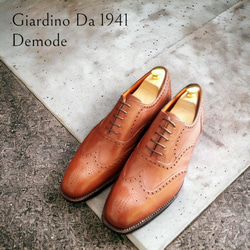 GIA No.37 "Demode"英国調セミブローグキャップトウ／受注生産品（納期60日）／グッドイヤーウェルト 5枚目の画像