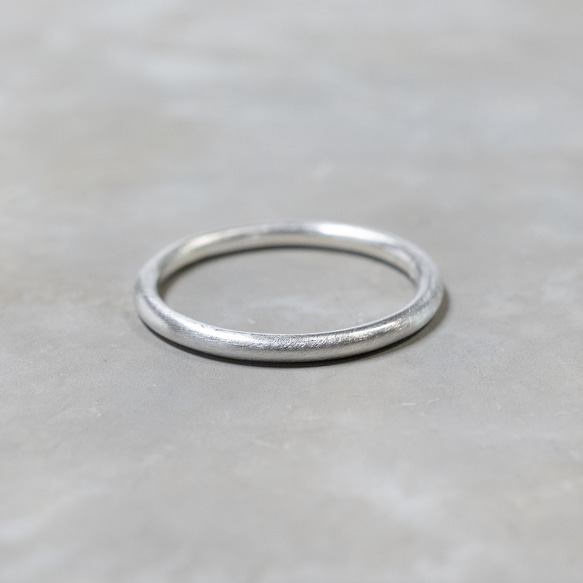 つや消し シルバープレーンリング 1.8mm幅 マット｜SILVER RING｜119 1枚目の画像