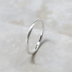 つや消し シルバープレーンリング 1.8mm幅 マット｜SILVER RING｜119 2枚目の画像