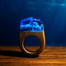 受注生産】Modern Silver ～ウッドレジンリング～ 指輪・リング WORLD